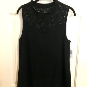 Torrid Black Lace Tank Top